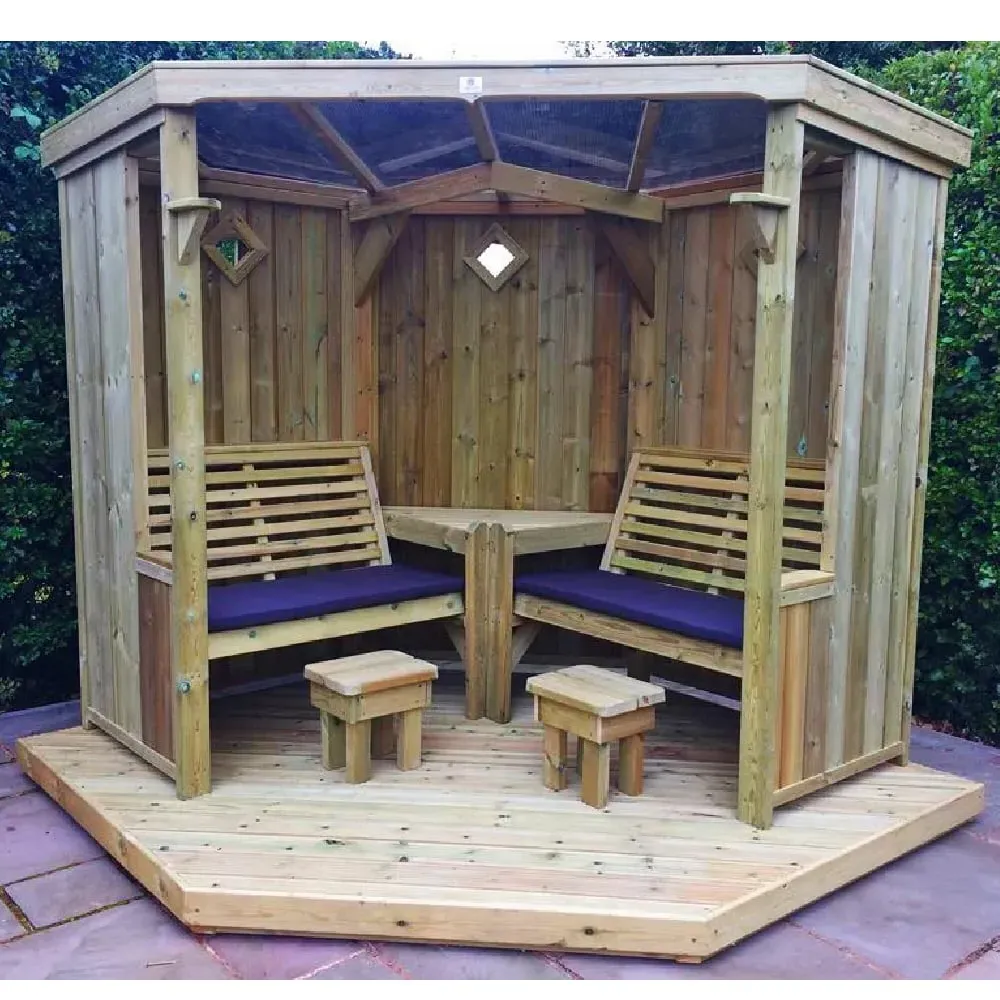 Fresta Large Garden Seating - Natural Wood