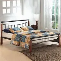 Friant Double Bed Frame - Black, Metal