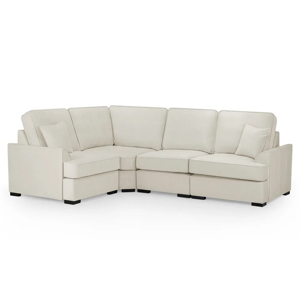 Frisco Left Hand Corner Sofa - Beige, Fabric image
