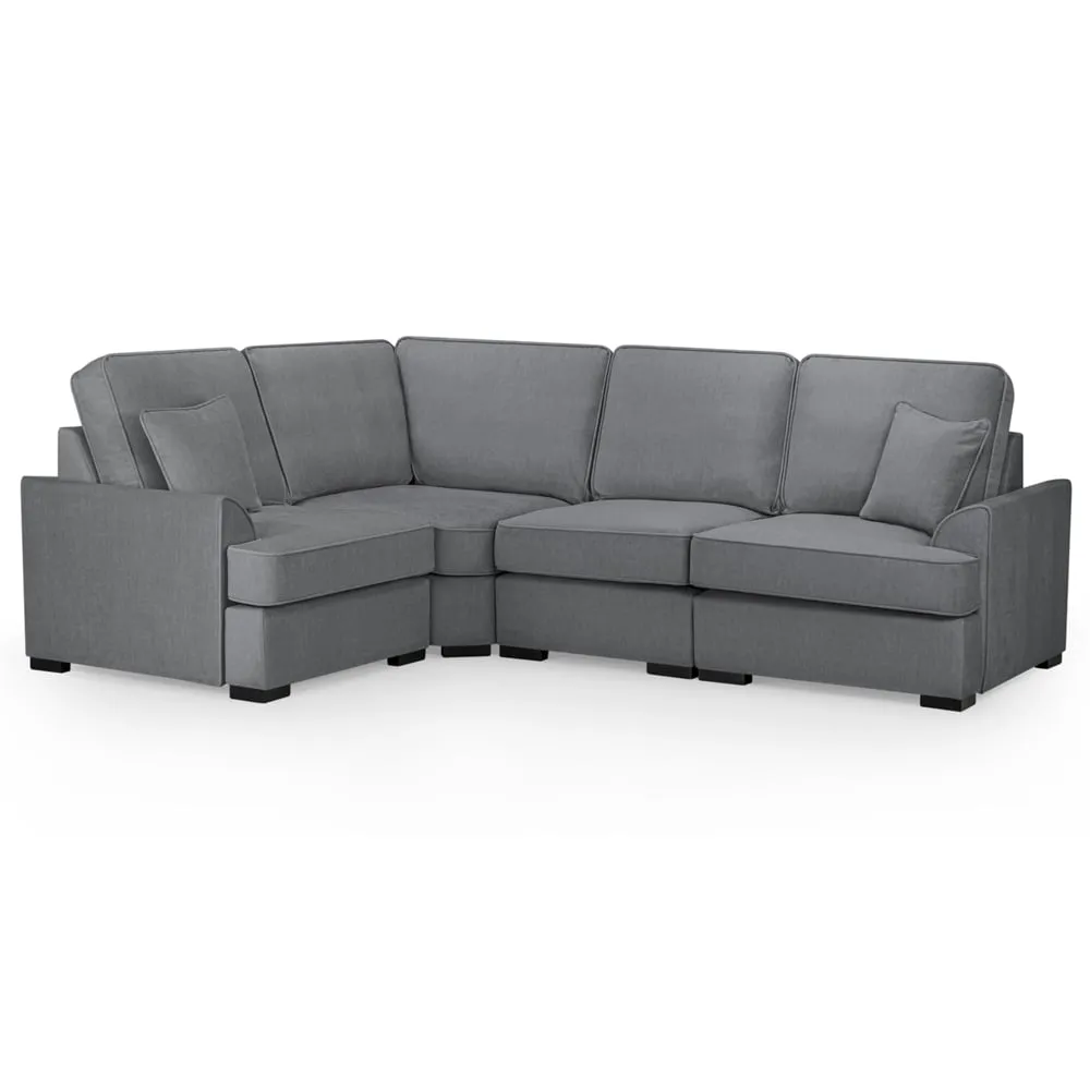 Frisco Left Hand Corner Sofa - Grey, Fabric