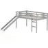 Frisco Mid Sleeper Bed with Slide - Grey, Wood