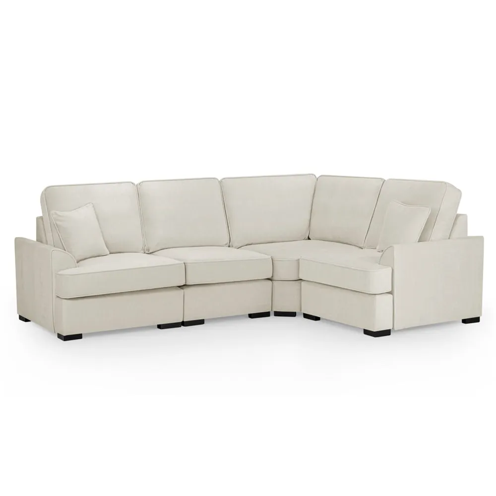 Frisco Right Hand Corner Sofa - Beige, Fabric