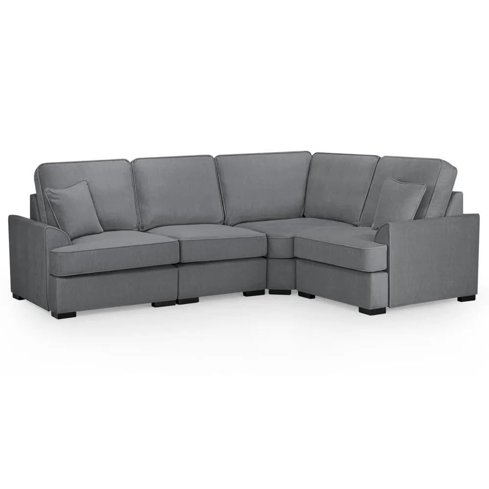 Frisco Right Hand Corner Sofa - Grey, Fabric