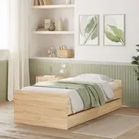 Frisco Single Bed with Drawers - Oak
