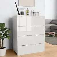 Friso 8-Drawer Chest High Gloss - White, Chipboard alternate view