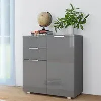 Friso Sideboard with 2 Doors 2 Drawers - Grey