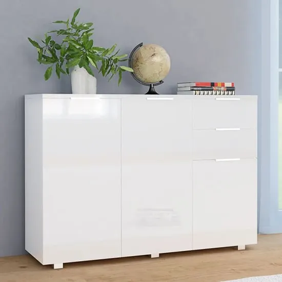Friso Sideboard with 3 Doors 2 Drawers - White