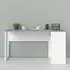 Frosk Corner Laptop Desk with 2 Drawers - White, Wood