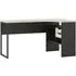 Frosk Laptop Desk with 2 Drawers - Black, Oak