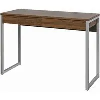 Frosk Laptop Desk with 2 Drawers - Walnut
