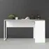 Frosk Laptop Desk with 2 Drawers - White, Oak