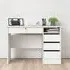 Frosk Laptop Desk with 4 Handle-Free Drawers - White