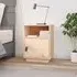 Fruma Bedside Cabinet with Door - Natural, Pine Wood