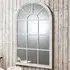 Fulham Window Pane Wall Mirror - White
