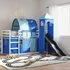 Funner Bunk Bed with Slide - Blue, Pine