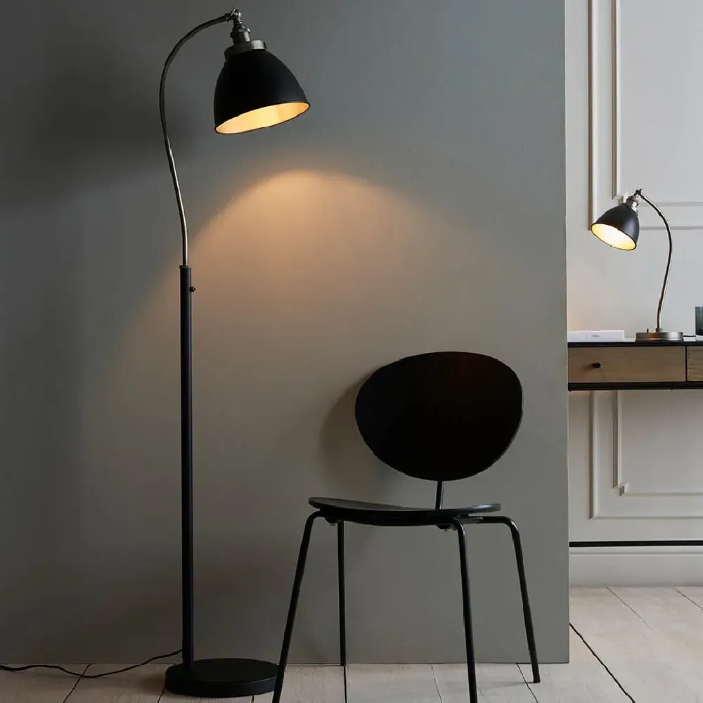 Funner Metal Floor Lamp - Black