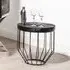 Furud Townhouse Round Side Table - Black