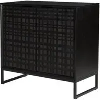 Fusion Storage Cabinet with 2 Doors - Black
