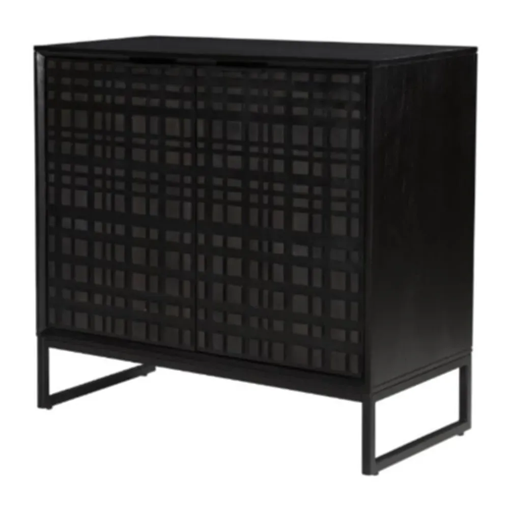 Fusion Storage Cabinet with 2 Doors - Black