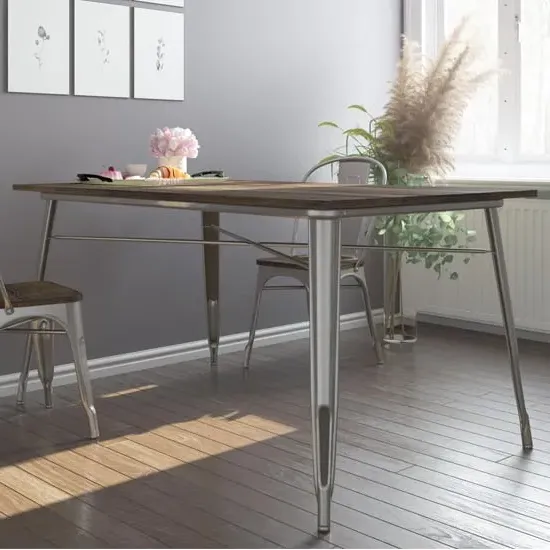 Fuzion Rectangular Dining Table - Brown, MDF product