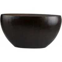 Gabe Oval Console Table with Sunburst Pattern - Natural, Bamboo