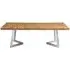 Gaberot Coffee Table with Steel Base - Natural, Bamboo
