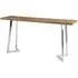 Gaberot Console Table with Steel Base - Natural, Bamboo