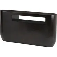 Gablet Oblong Console Table - Dark Brown, Bamboo