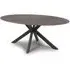 Gabri Oval Dining Table - Black, Sintered Stone