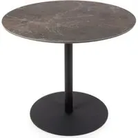 Gabri Small Round Dining Table - Black, Sintered Stone
