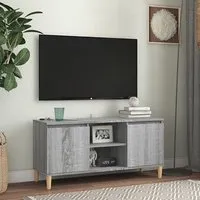 Gafna TV Stand with Storage - Grey Sonoma Oak, Engineered Wood