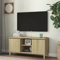 Gafna TV Stand with Storage - Sonoma Oak, Engineered Wood