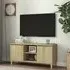Gafna TV Stand with Storage - Sonoma Oak, Engineered Wood