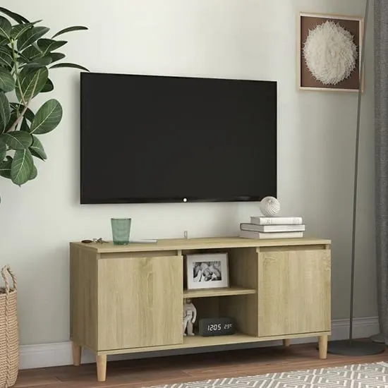 Gafna TV Stand with Storage - Sonoma Oak, Engineered Wood