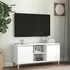 Gafna TV Stand with Storage - White, Engineered Wood