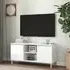 Gafna TV Stand with Storage - White High Gloss, Engineered Wood