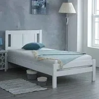 Gail Single Bed Frame - White