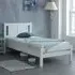 Gail Single Bed Frame - White