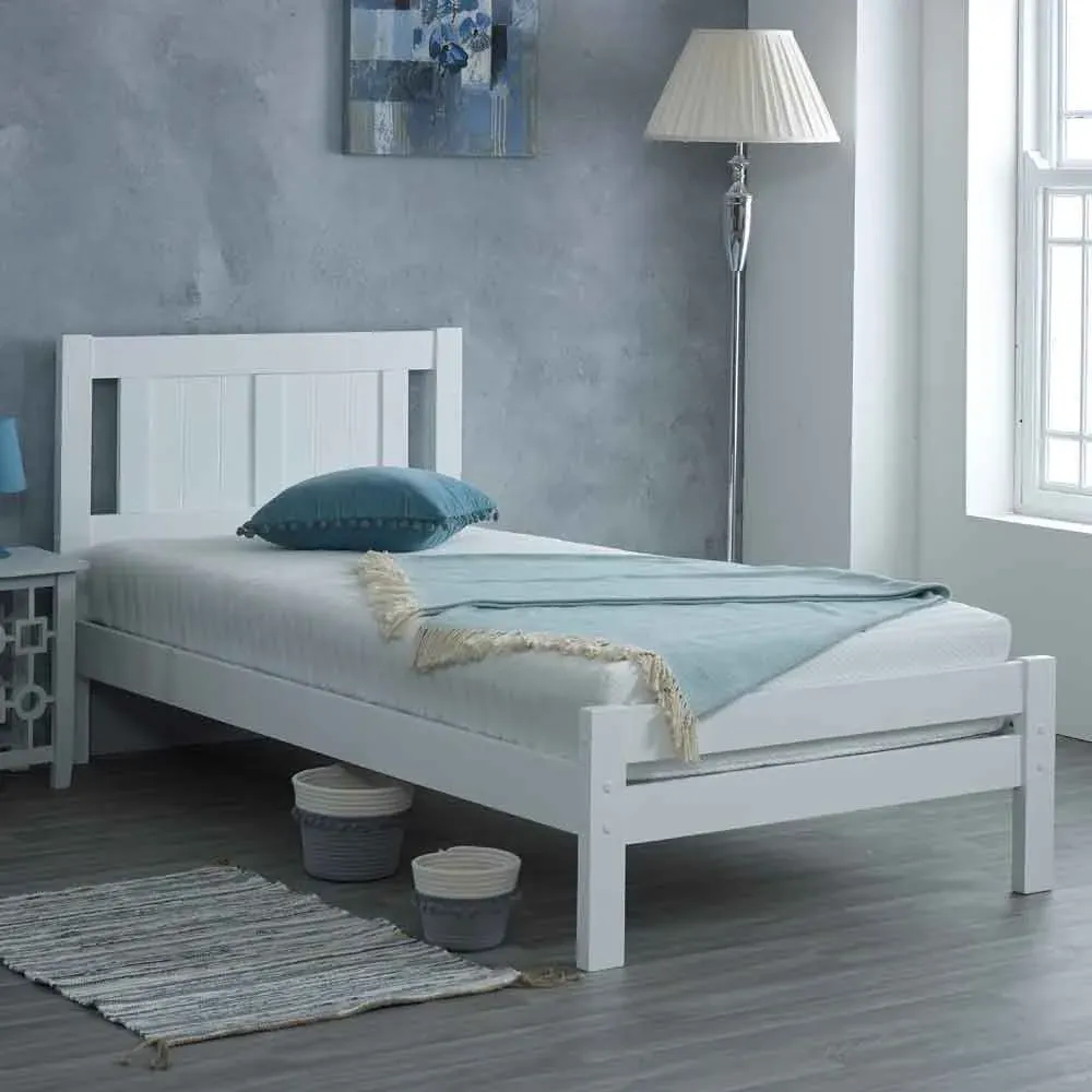 Gail Single Bed Frame - White
