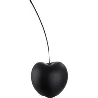 Gaily Large Cherry Sculpture - Black, Ceramic