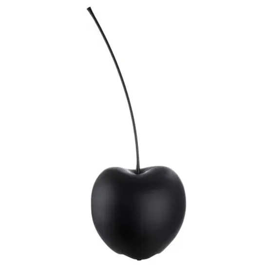 Gaily Large Cherry Sculpture - Black, Ceramic