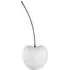 Gaily Large Cherry Sculpture - White, Ceramic
