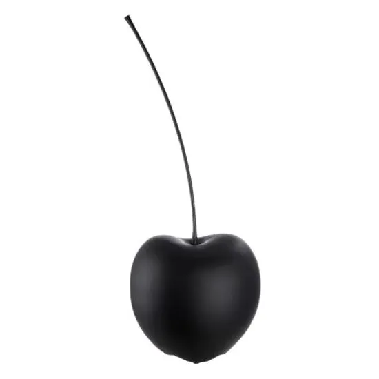 Gaily Medium Ceramic Cherry Sculpture - Black, Ceramic product