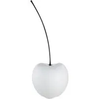 Gaily Medium Cherry Sculpture - White, Ceramic