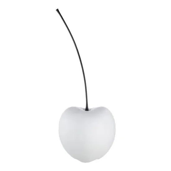 Gaily Medium Cherry Sculpture - White, Ceramic