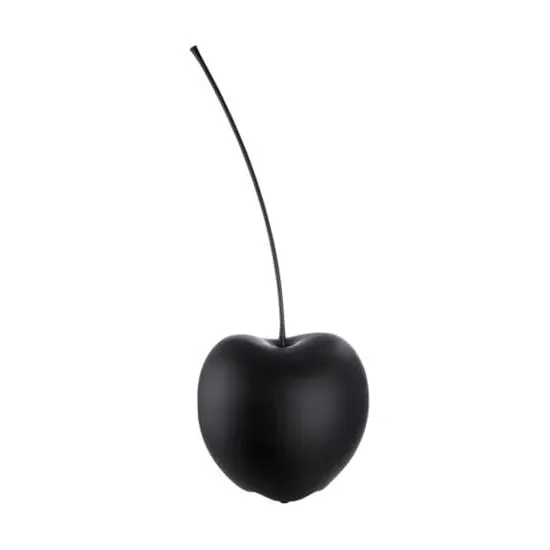 Gaily Small Cherry Sculpture - Black, Ceramic image