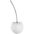 Gaily Small Cherry Sculpture - White, Ceramic