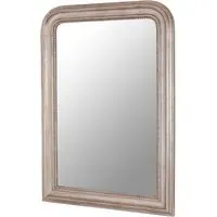 Gaita Rectangular Wall Mirror - Matte Silver