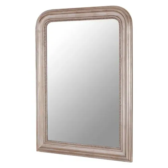 Gaita Rectangular Wall Mirror - Matte Silver