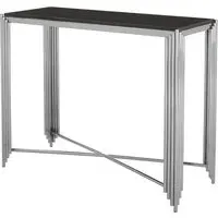 Gakyid Console Table - Black, Granite
